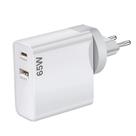 Carregador Turbo Pd 65w Fast Charge Usb-c E Usb-a (bivolt) Carregador Turbo Pd 65w Fast Charge Usb-c E Usb-a (bivolt)