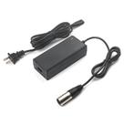 Carregador UAUSE 29,4 V 2 A com conector XLR macho de 3 pinos para bateria de lítio Carregador UAUSE 29,4 V 2 A com conector XLR macho de 3 pinos para bateria de lítio