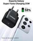 Carregador UGREEN 25W PD USB-C suporta Fast Charging Compatível Galaxy S24 S23 S22 Ultra S21 S20 FE