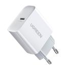 Carregador Ugreen Cd137 Micro Usb Tipo C PD 20W Branco