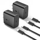 Carregador UNAWUDOH 45W USB C Carregador de parede para Samsung Galaxy