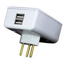 Carregador universal penta watt com 1 tomadas e 2 saídas usb