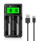 Carregador Universal USB da EPILHAS inteligente p/ 2 pilhas de Íon de Lítio / Ni-MH, modelo EP-02LN