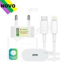 Carregador Usb C Lightning Completo Fonte 20W Ultra Rapido Compatível Modelo iPhon 13 Original