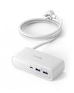 Carregador USB C Power Strip Anker 521 de madeira, 3 tomadas, 30 W