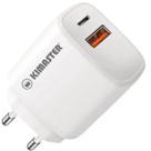 Carregador USB-C+USB PD QC T110 Kimaster Carregador USB-C+USB PD QC T110 Kimaster