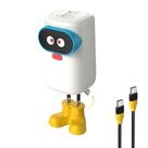 Carregador USB C V-CHECKER 65W, carregador rápido dobrável GaN de 3 portas