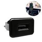 Carregador USB Carro Para Celular Carga Rápida Charger Single 12V Compacto Tomada Painel Prático Preto - Techcar