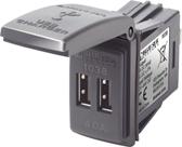 Carregador USB duplo Blue Sea Systems 1038 48V 4A Contura Switch