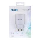 Carregador USB Elgin Para Tomada Bivolt 10W 2A