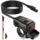 Carregador USB para motocicleta EXTRACTME Quick Charge 3.0 6.8A