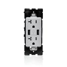 Carregador USB/Tomada Duplex Resistente a Violações Leviton Renu
