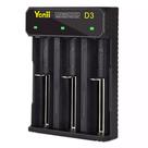 Carregador USB Universal D3 Baterias 18650 26500 21700 14500