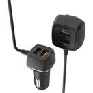 Carregador USB Veicular, 4 Portas USB, 60W Quick Charge, Preto, CC4SQC, ELG ELG