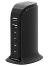 Carregador USB XPLUS Estação de carregamento 65W 4 Tipo C 2 USB-A Preto