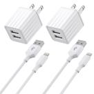 Carregador Vagavo para iPhone certificado Apple MFi, pacote com 2 cabos de 6 pés