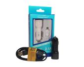 Carregador Veicular 2.1A com 02 Portas USB + Cabo Móvel V8 INOVA CAR-2049D