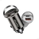 Carregador Veicular C708 45W USBA e TypeC PD Quick Charge Preto