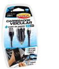 Carregador Veicular + Cabo de Dados Android USB C Carregador Veicular + Cabo de Dados Android USB C