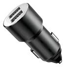 Carregador Veicular Carro Turbo Rápido 2 Saídas Usb Com Cabo Cor Preto