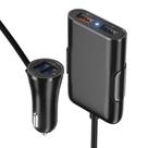 Carregador veicular com extensor 2 portas usb para passageiro 8a + qc 3.0 - 353 Carregador veicular com extensor 2 portas usb para passageiro 8a + qc 3.0 - 353
