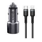 Carregador Veicular Hrebos 60w Usbc Lghtng Crv203i Preto