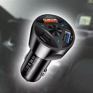 Carregador Veicular Turbo Carro Universal 3 portas USB Quick Charger 3.0 55W Preto Carregador Veicular Turbo Carro Universal 3 portas USB Quick Charger 3.0 55W Preto