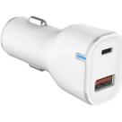 Carregador Veicular ULTRA Charge 1 USB-C 1 USB Branco VQ-C08 (PD20W+QC3.0)