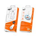 Carregador Veicular Universal ELG 3.1A 2 Portas Tipo C e USB Branco