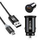Carregador Veicular usb Turbo 18w compatível com LG K4 K8 K10 K11 K12 K22 K40s