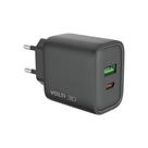Carregador Volt 30w Turbo Carga Rápida Com 2 Saidas Preto