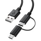 Carregador VOTY Fast para tablet Amazon Fire com USB-C e Micro USB