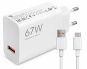 Carregador Xiaomi 67W Charging Combo USBA Carregamento Ultrarrápido Bivolt ORIGINAL