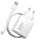 Carregador Xiaomi Hypercharge 120W cabo Usb a, Ultrarrápido Bivolt 127V 220V Carregador Xiaomi Hypercharge 120W cabo Usb a, Ultrarrápido Bivolt 127V 220V