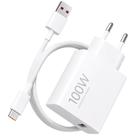 Carregador Xiaomi ORIGINAL 100W Charging Combo MDY19ER Tipo A 100W Cabo USB C 1 Metro, Bivolt 110V, 220V,
