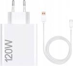 Carregador Xiaomi Turbo HyperCharche 120W com Cabo Tipo C