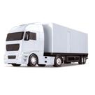 Carreta Caminhão Baú Branco De Brinquedo 68cm Diamond Truck 1330 - Roma Carreta Caminhão Baú Branco De Brinquedo 68cm Diamond Truck 1330 - Roma