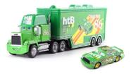 Carreta Caminhão E Carrinho Relâmpago Dinoco Chick VERDE Carreta Caminhão E Carrinho Relâmpago Dinoco Chick VERDE