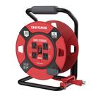 Carretel de cabo de extensão retrátil CRAFTSMAN 30cm com 4 saídas