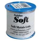 Carretel Estanho 500gr 1,0 mm Resina Azul - Soft Metais