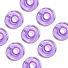Carretilha Baixa Plástica Reta Doméstica 25 Unid Lilas