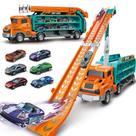 Carrier Truck Toy ShyLizard com pista de corrida de 2,8 pés e 6 carros