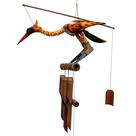Carrilhão de vento de bambu Cohasset Phoenix Bobbing Head Bird