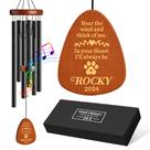 Carrilhão Memorial para Pet EDSG 65 cm Personalizado Preto