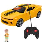 Carrinho Amarelo com Luz e Controle