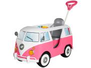 Carrinho Andador Totoka Passeio Infantil Kombi Menina Rosa