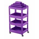 Carrinho Auxiliar Manicure Para 120 Esmaltes, Roxo - Dompel