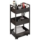 Carrinho Auxiliar para Salão de Beleza Industrial Liss M24 Preto/Preto - Mpozenato