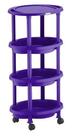 Carrinho Auxiliar Salão de Beleza e Cabeleireiro Clean, Roxo - Dompel