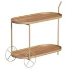 Carrinho Bar Oval 100cm X 45cm X 76cm Home Bee
